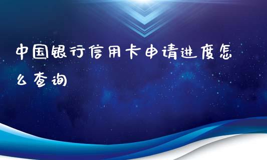 中国银行信用卡申请进度怎么查询_https://m.ycdhulan.com_国际金融_第1张