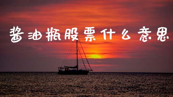 酱油瓶股票什么意思_https://m.ycdhulan.com_理财产品_第1张