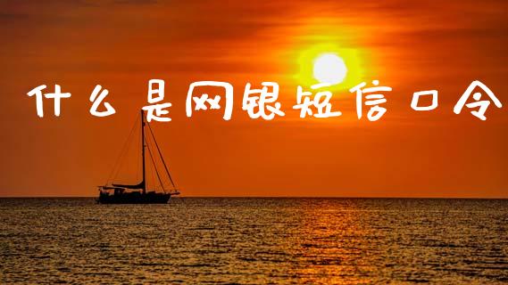 什么是网银短信口令_https://m.ycdhulan.com_股市在线_第1张