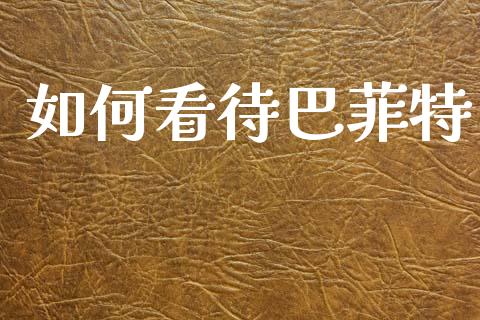 如何看待巴菲特_https://m.ycdhulan.com_理财产品_第1张