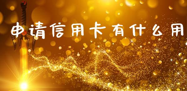 申请信用卡有什么用_https://m.ycdhulan.com_证券新闻_第1张