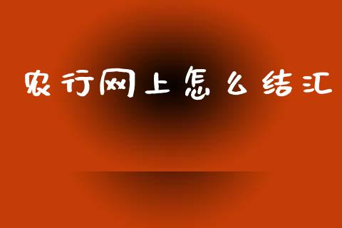 农行网上怎么结汇_https://m.ycdhulan.com_股市在线_第1张