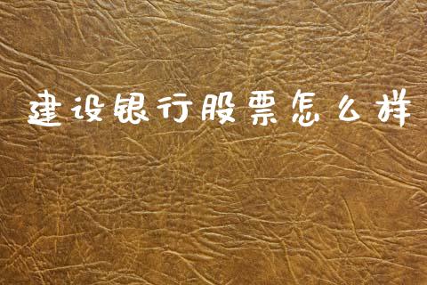 建设银行股票怎么样_https://m.ycdhulan.com_股市在线_第1张