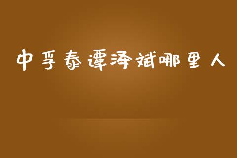 中孚泰谭泽斌哪里人_https://m.ycdhulan.com_国际金融_第1张