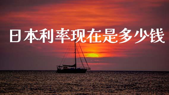 日本利率现在是多少钱_https://m.ycdhulan.com_证券新闻_第1张