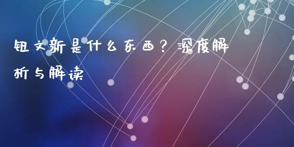 钮文新是什么东西？深度解析与解读_https://m.ycdhulan.com_国际金融_第1张