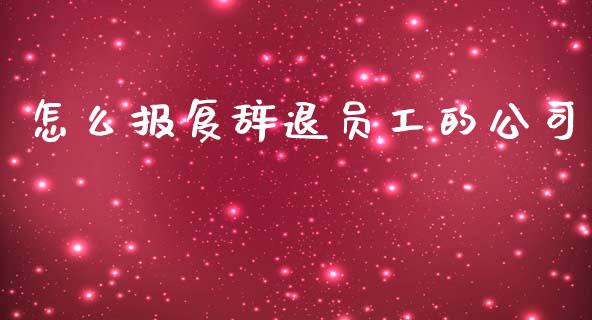 怎么报复辞退员工的公司_https://m.ycdhulan.com_国际金融_第1张