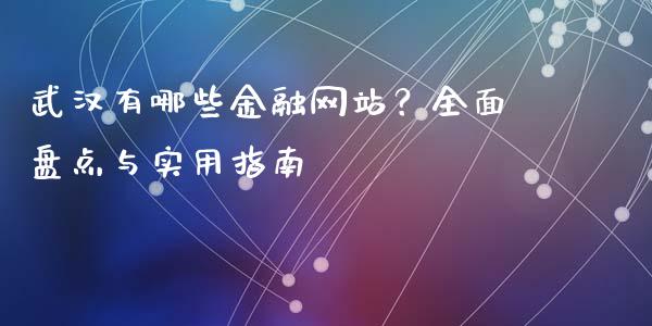 武汉有哪些金融网站？全面盘点与实用指南_https://m.ycdhulan.com_国际金融_第1张