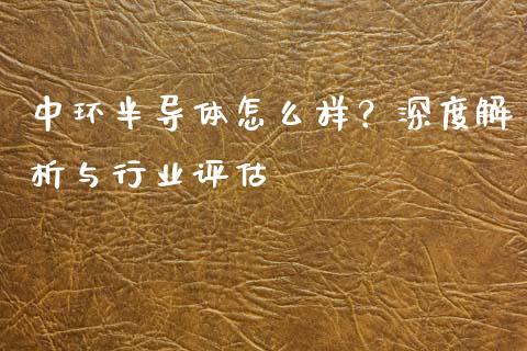 中环半导体怎么样？深度解析与行业评估_https://m.ycdhulan.com_国际金融_第1张