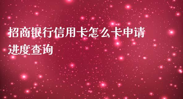 招商银行信用卡怎么卡申请进度查询_https://m.ycdhulan.com_财经要闻_第1张