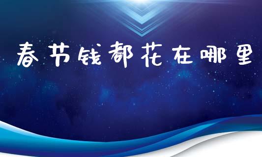 春节钱都花在哪里_https://m.ycdhulan.com_股市在线_第1张