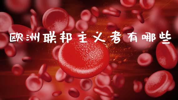 欧洲联邦主义者有哪些_https://m.ycdhulan.com_财经要闻_第1张