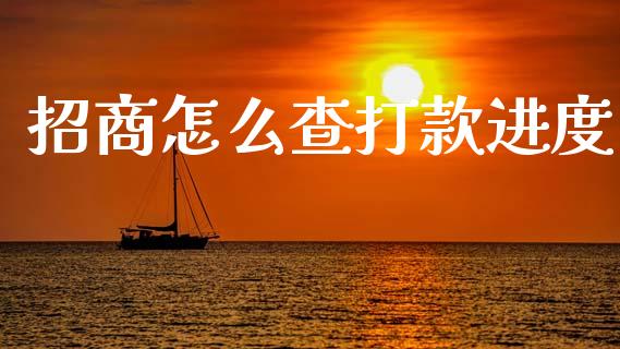 招商怎么查打款进度_https://m.ycdhulan.com_财经要闻_第1张