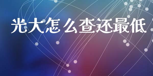 光大怎么查还最低_https://m.ycdhulan.com_国际金融_第1张