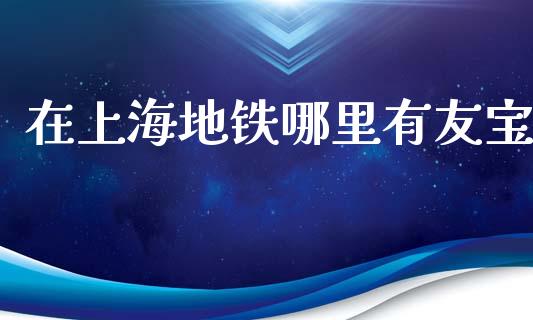 在上海地铁哪里有友宝_https://m.ycdhulan.com_财经要闻_第1张