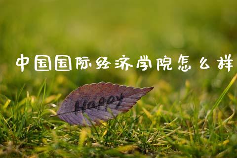 中国国际经济学院怎么样_https://m.ycdhulan.com_理财产品_第1张