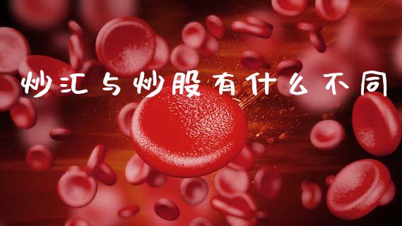 炒汇与炒股有什么不同_https://m.ycdhulan.com_财经要闻_第1张
