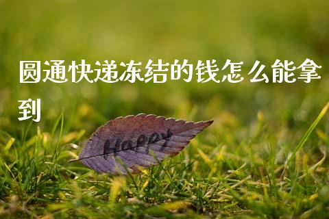 圆通快递冻结的钱怎么能拿到_https://m.ycdhulan.com_国际金融_第1张