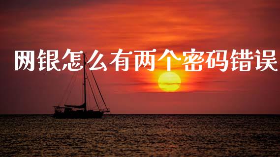 网银怎么有两个密码错误_https://m.ycdhulan.com_国际金融_第1张