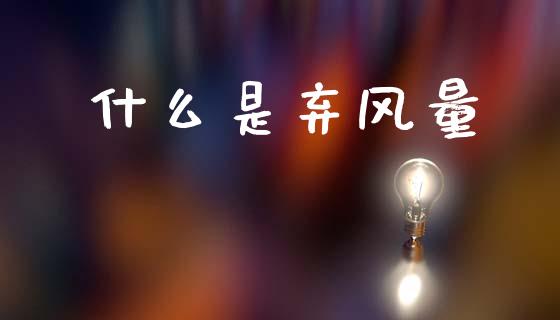 什么是弃风量_https://m.ycdhulan.com_国际金融_第1张