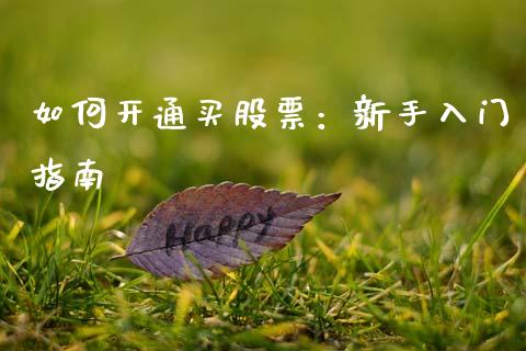 如何开通买股票:新手入门指南_股市在线_第1张_财经要闻_股市在线_理财产品_国际金融 如何开通买股票:新手入门指南_https://m.ycdhulan.com_股市在线_第1张