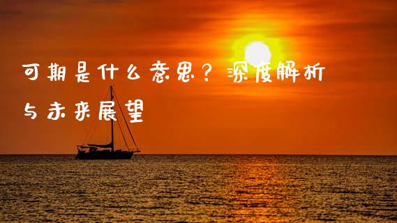 可期是什么意思？深度解析与未来展望_https://m.ycdhulan.com_国际金融_第1张