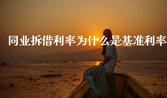 同业拆借利率为什么是基准利率_https://m.ycdhulan.com_国际金融_第1张