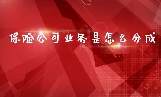 保险公司业务是怎么分成_https://m.ycdhulan.com_财经要闻_第1张