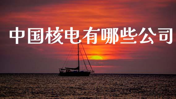 中国核电有哪些公司_https://m.ycdhulan.com_证券新闻_第1张