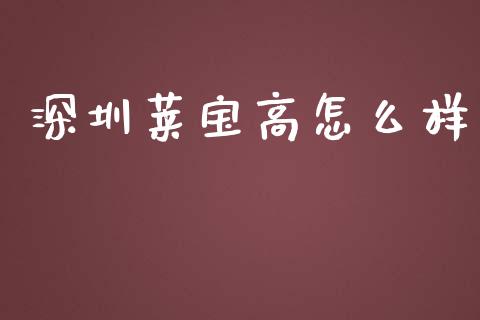 深圳莱宝高怎么样_https://m.ycdhulan.com_财经要闻_第1张