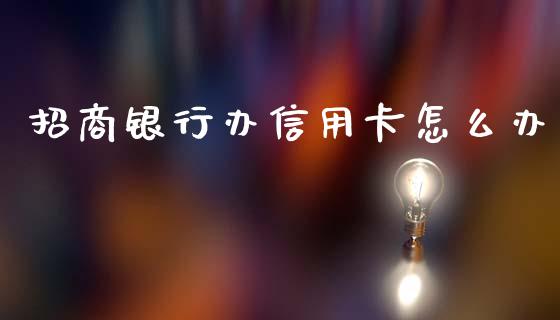招商银行办信用卡怎么办_https://m.ycdhulan.com_国际金融_第1张