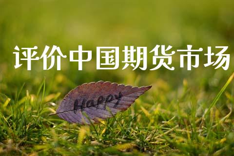 评价中国期货市场_https://m.ycdhulan.com_期货交易_第1张