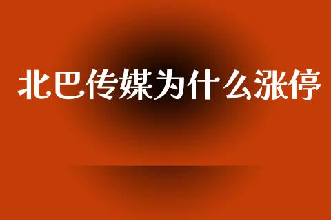 北巴传媒为什么涨停_https://m.ycdhulan.com_股市在线_第1张
