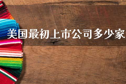 美国最初上市公司多少家_https://m.ycdhulan.com_财经要闻_第1张
