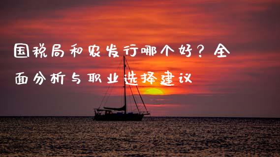 国税局和农发行哪个好？全面分析与职业选择建议_https://m.ycdhulan.com_股市在线_第1张