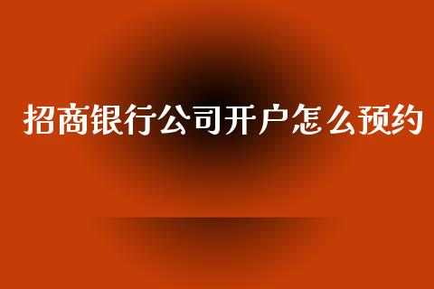 招商银行公司开户怎么预约_https://m.ycdhulan.com_国际金融_第1张