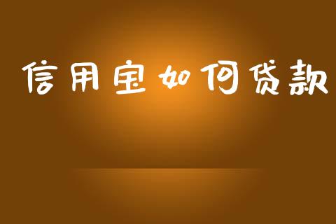 信用宝如何贷款_https://m.ycdhulan.com_股市在线_第1张