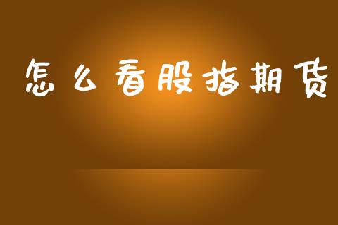 怎么看股指期货_https://m.ycdhulan.com_理财产品_第1张