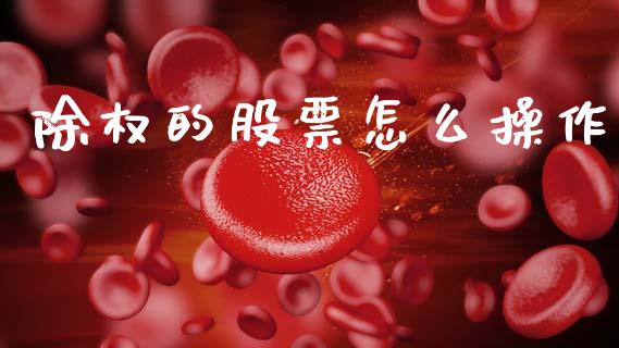 除权的股票怎么操作_https://m.ycdhulan.com_财经要闻_第1张