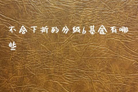 不会下折的分级b基金有哪些_https://m.ycdhulan.com_理财产品_第1张