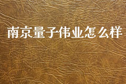 南京量子伟业怎么样_https://m.ycdhulan.com_股市在线_第1张