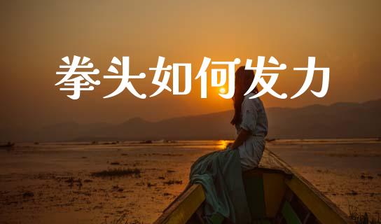 拳头如何发力_https://m.ycdhulan.com_理财产品_第1张