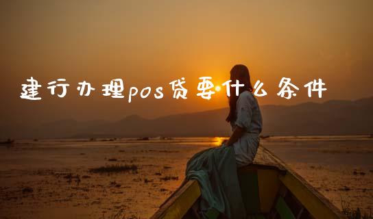建行办理pos贷要什么条件_https://m.ycdhulan.com_国际金融_第1张