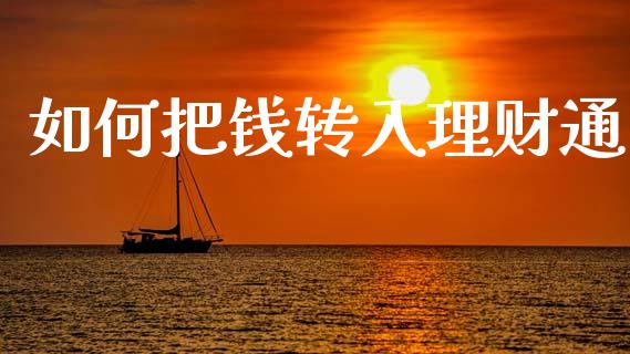 如何把钱转入理财通_https://m.ycdhulan.com_国际金融_第1张