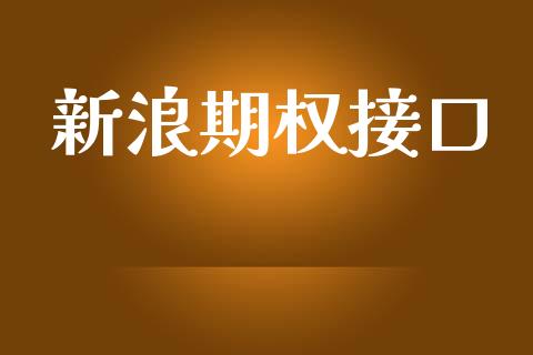 新浪期权接口_https://m.ycdhulan.com_证券新闻_第1张
