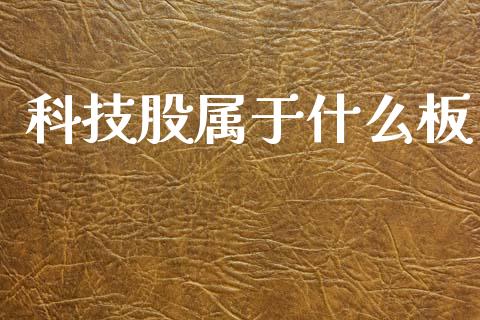 科技股属于什么板_https://m.ycdhulan.com_股市在线_第1张