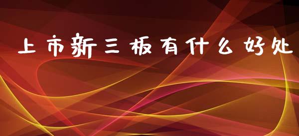 上市新三板有什么好处_https://m.ycdhulan.com_财经要闻_第1张