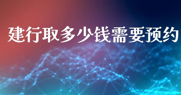 建行取多少钱需要预约_https://m.ycdhulan.com_期货交易_第1张