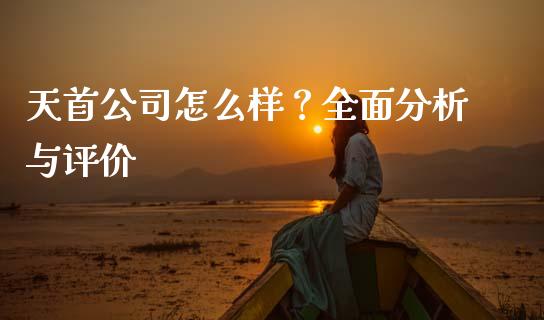 天首公司怎么样？全面分析与评价_https://m.ycdhulan.com_国际金融_第1张