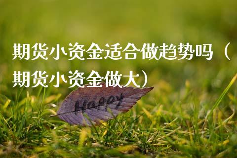 期货小资金适合做趋势吗(期货小资金做大)_理财产品_第1张_财经要闻_股市在线_理财产品_国际金融 期货小资金适合做趋势吗(期货小资金做大)_https://m.ycdhulan.com_理财产品_第1张